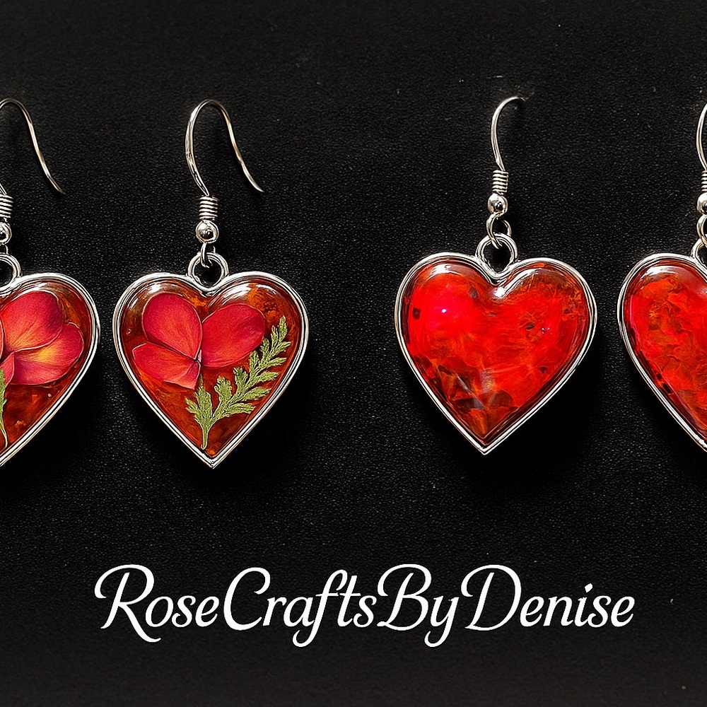 Red Heart Earrings